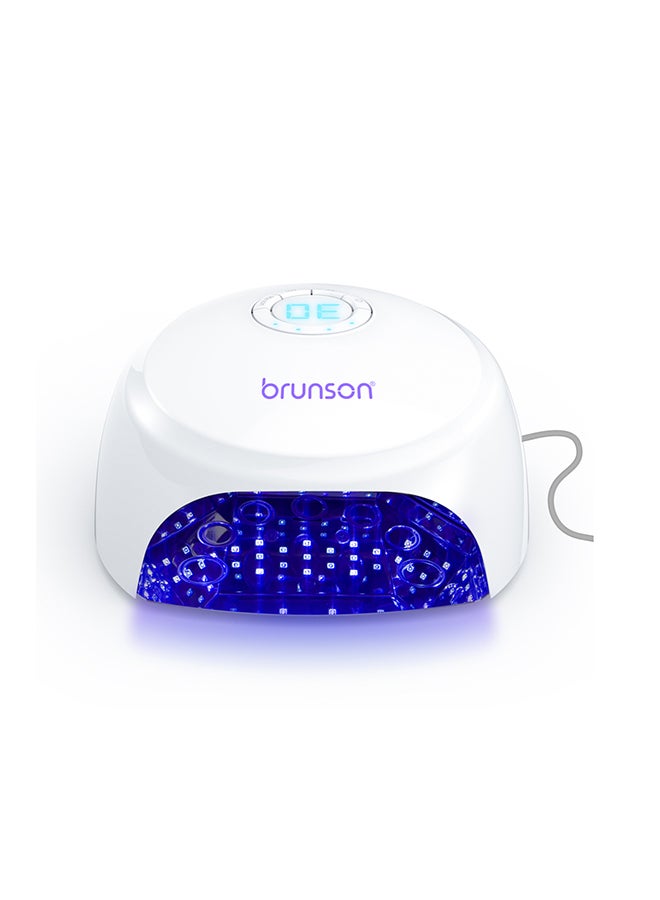 brunson UV LED Nail Dryer 168w Quantum Nail Lamp for Fingernail Toenail Gel Nails Polish  UV LED LAMP LCD Display UV Light for Nail for Curing Gel Polish and Polygel, Manicure Nail Art Design (Plugin) - Image 1