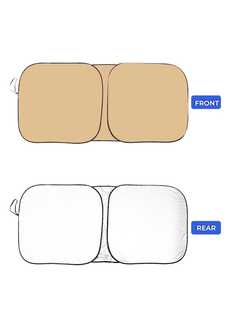 Agc - Car Windshield Sunshade, Car Sun Shade UV Rays and Heat Protector Sun Visor Foldable Keep Your Vehicle Cool Blocks UV Rays - Image 1