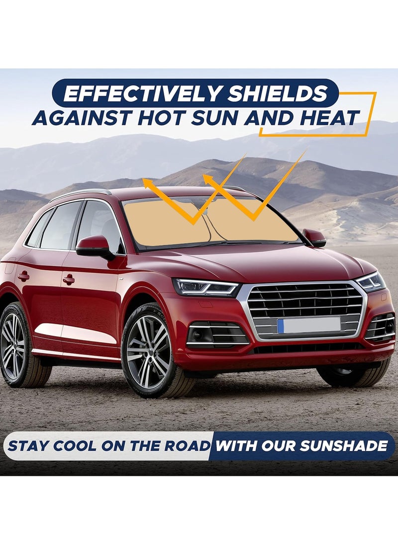 Agc - Car Windshield Sunshade, Car Sun Shade UV Rays and Heat Protector Sun Visor Foldable Keep Your Vehicle Cool Blocks UV Rays - Image 1