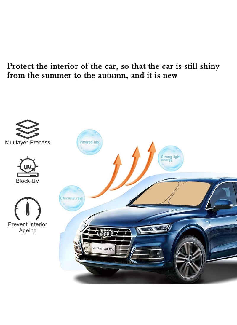 Agc - Car Windshield Sunshade, Car Sun Shade UV Rays and Heat Protector Sun Visor Foldable Keep Your Vehicle Cool Blocks UV Rays - Image 1
