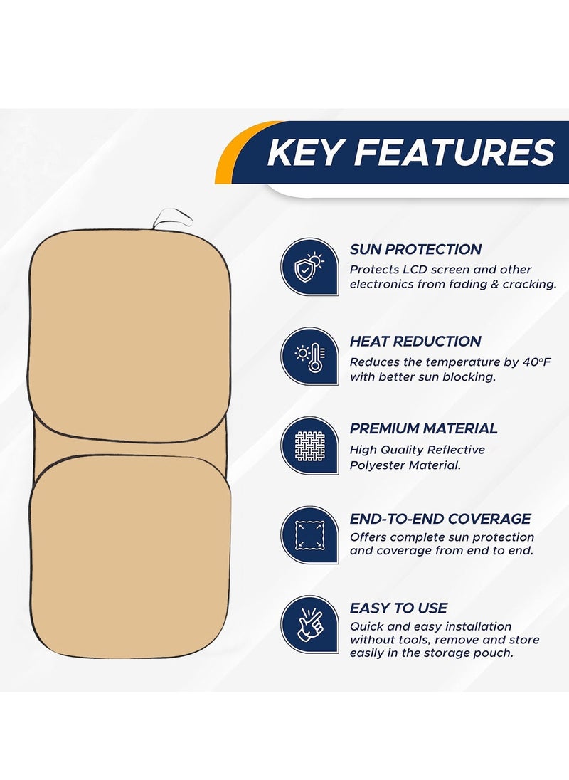 Agc - Car Windshield Sunshade, Car Sun Shade UV Rays and Heat Protector Sun Visor Foldable Keep Your Vehicle Cool Blocks UV Rays - Image 1