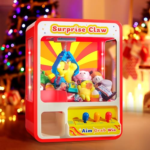 JOYIN Claw Machine Arcade Toy with LED Light & Adjustable Sound, Rechargable Dispenser Toys Mini Vending Machine for Kids - Perfect Christmas & Birthday Big Gifts for Kids, Ages 3+ - Image 5