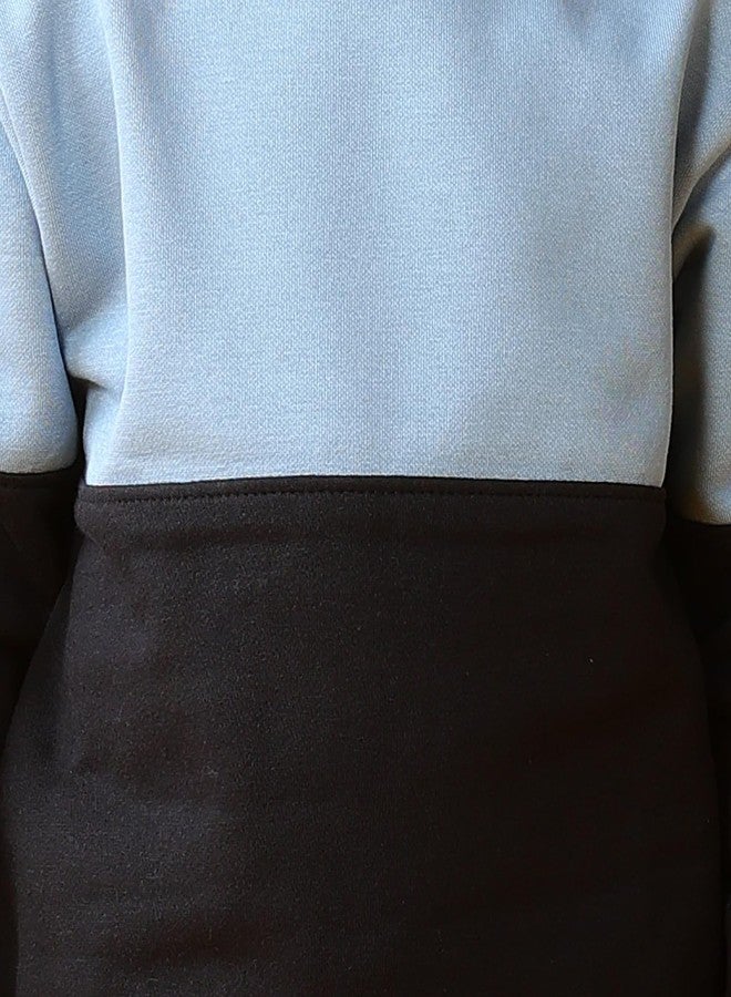 ANTHRILO Black Blue Interlock Boys Fleece Sweatshirt - Black | 10-12 Years - Image 5