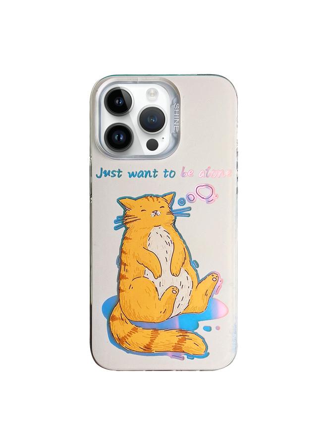 اس-توب جراب لهاتف iPhone 14 Pro Max بنمط ملون من مادة TPU + جراب هاتف PC - Image 1