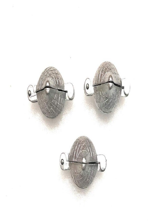 DiBha Aluminium Modak Mold Silver Set of 3 Small - Image 1