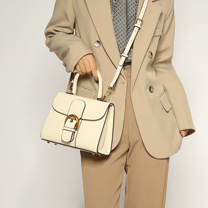 Bag Women'S Trendy Shoulder Crossbody Bag Saddle Bag Horseshoe Buckle Women'S Bag Kelly Bag Women'S Vintage Handbag - Image 3