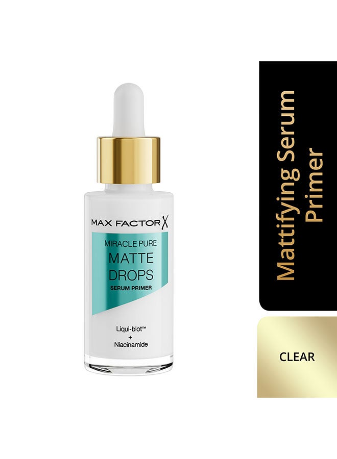 Max Factor Miracle Pure Matte Drops Serum Primer, 30ml - Image 2