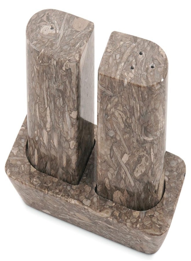 Radicaln Marble Salt and Pepper Shakers 2.5" Oceanic Handcrafted Stone Saleros Spice Set for Kitchen Table, Pink Salt Holder, Farmhouse Kitchen Decor, Elegant Home Essentials - Image 1