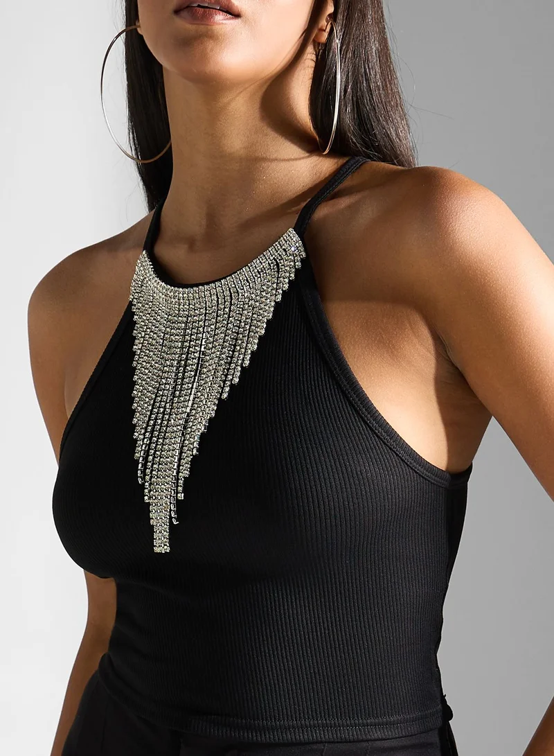 Ella Limited Edition Embellished Neck Top