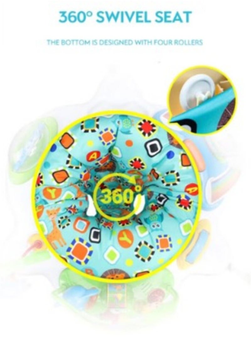 FULL JOY - Baby Activity Jumper Bouncer, Infant Activity Center With Music, Lights And Sounds - 3 Adjustable Heights, 360° Rotation - Image 1