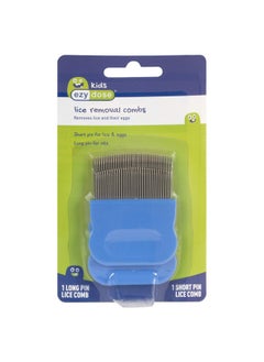 Ezy Dose Kids Lice and Eggs Comb | Hair Care for Baby, Toddler, Adult | Stainless Steel Pin Teeth | Pack of 2 (Short/Long) - pzsku/ZD7C6C9BB0619B2186F88Z/45/_/1728156761/1f2c3813-2363-401a-ba50-58a668cdd000