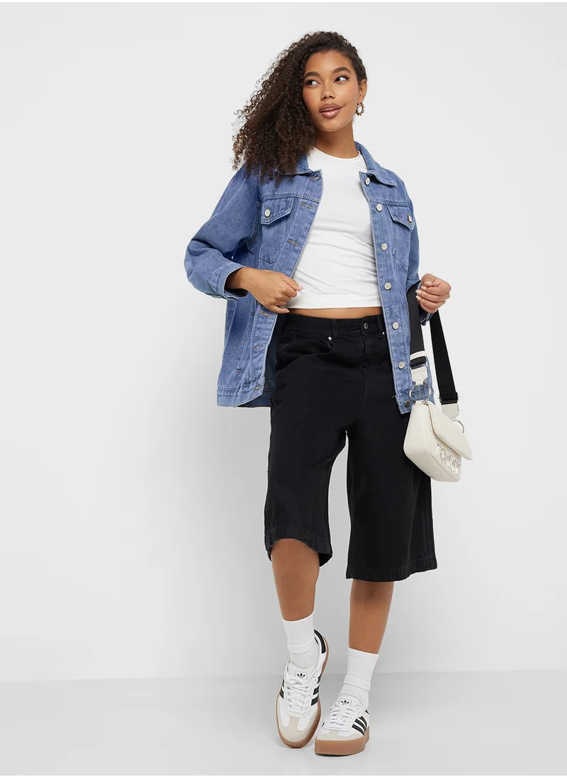 Ginger Oversize Longline Denim Jacket