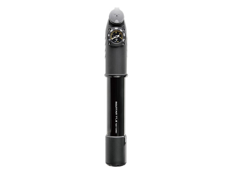 Topeak Mountain TT Twin Turbo Mini Pump with Gauge, 60 Psi / 4 Bar, Fits Presta, Schrader, and Dunlop valves - Image 5