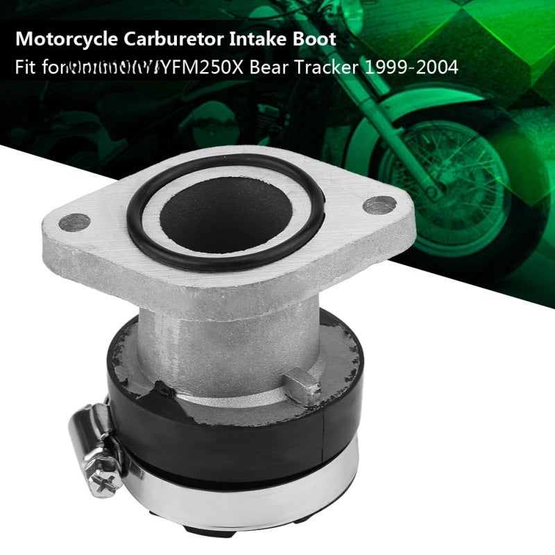 Motorcycle Carburetor Boot: 1999-2004 Direct Fit, Durable Oil-resistant Plastic - Easy To Install Intake Manifold Joint for Yamaha YFM250X Bear Tracker - Image 1