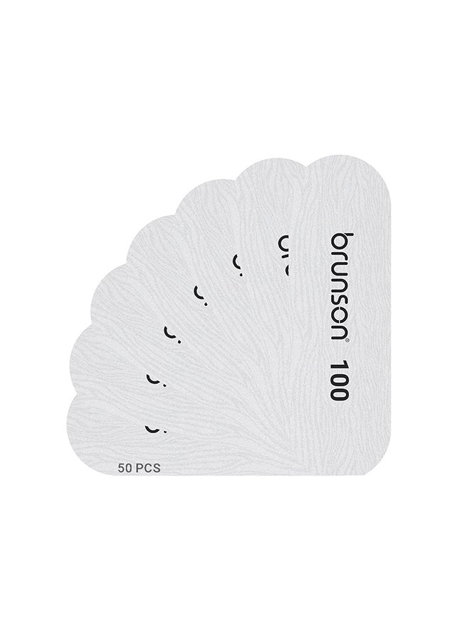 brunson Foot File Replacement Sandpaper Pedicure Refill Pads 50Pcs Grits 100 RPP100 - Image 1