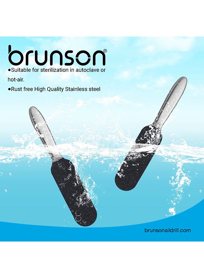 brunson Foot File Replacement Sandpaper Pedicure Refill Pads 50Pcs Grits 100 RPP100 - Image 4