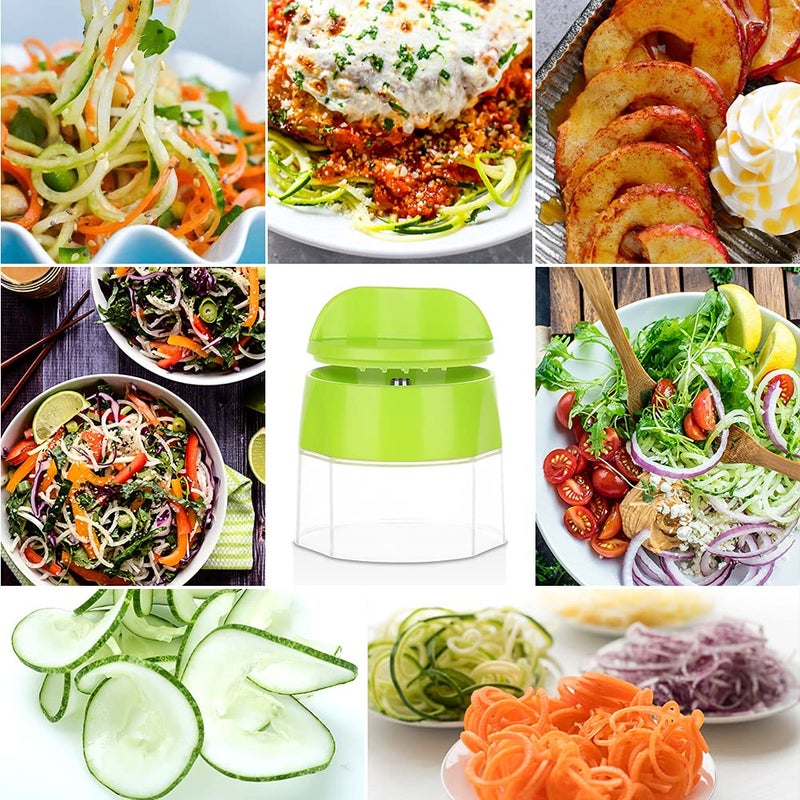 Sedhoom Direct Spiralizer for Veggies, 4 in 1 Zoodles Spiralizer, Zucchini Noodle Maker, Zucchini Spiralizer for Veggies Noodles  - Image 2