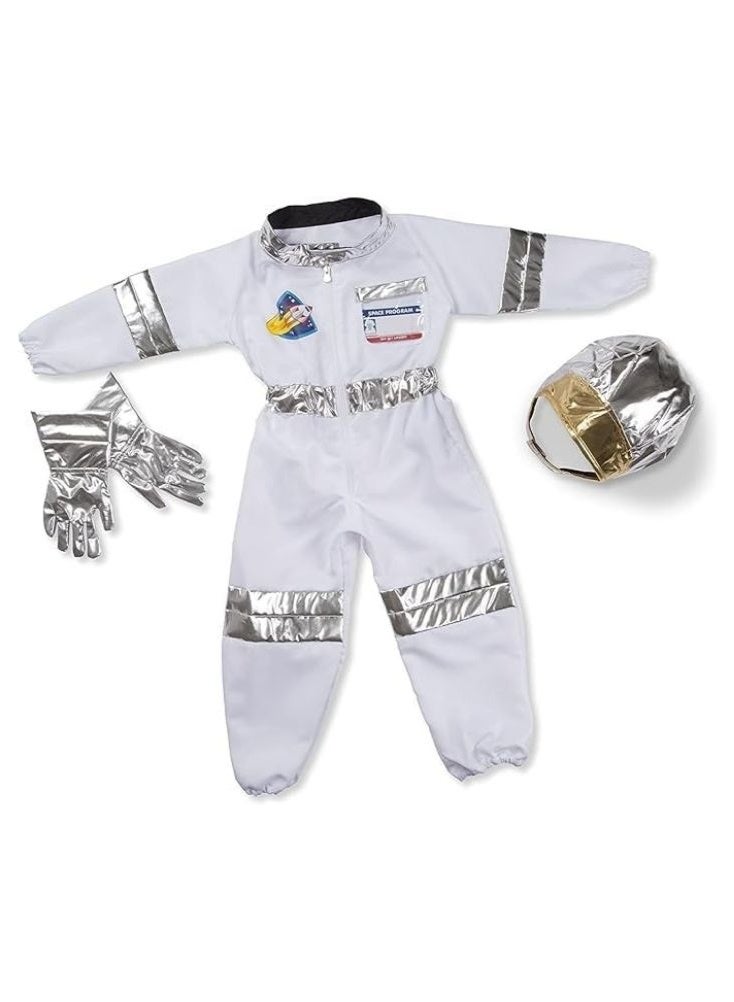 بريميم زي رائد الفضاء للأطفال – بدلة فضاء بيضاء للأولاد والبنات من عمر أربع إلى سبع سنوات - Image 4