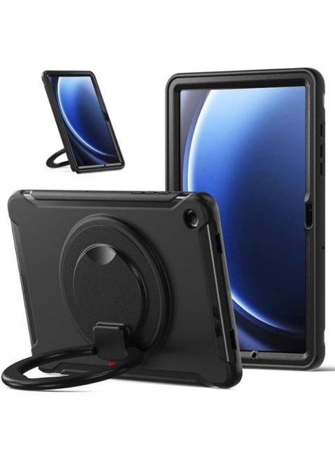 علبة مقاومة للصدمات لجهاز Galaxy Tab A9 Plus 2023 ، مع مقبض دوار وغطاء محمي ضد الصدمات والصدمات القوية والحواف المصممة بشكل متين لحماية Galaxy Tab A9 + SM-X210 / X215 / X216.
