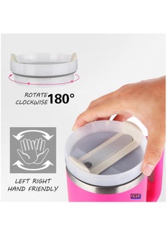 TIGER Tumbler with Handle – Insulated Stainless Steel Travel Mug with Lid, Straw, Leak-Proof, Vacuum Insulated, Keeps Drinks Cold & Hot for Hours – Reusable Travel Mug for Coffee, Tea, and Beverages  - Image 2