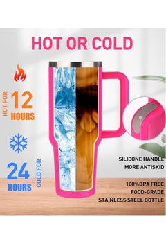 TIGER Tumbler with Handle – Insulated Stainless Steel Travel Mug with Lid, Straw, Leak-Proof, Vacuum Insulated, Keeps Drinks Cold & Hot for Hours – Reusable Travel Mug for Coffee, Tea, and Beverages  - Image 5
