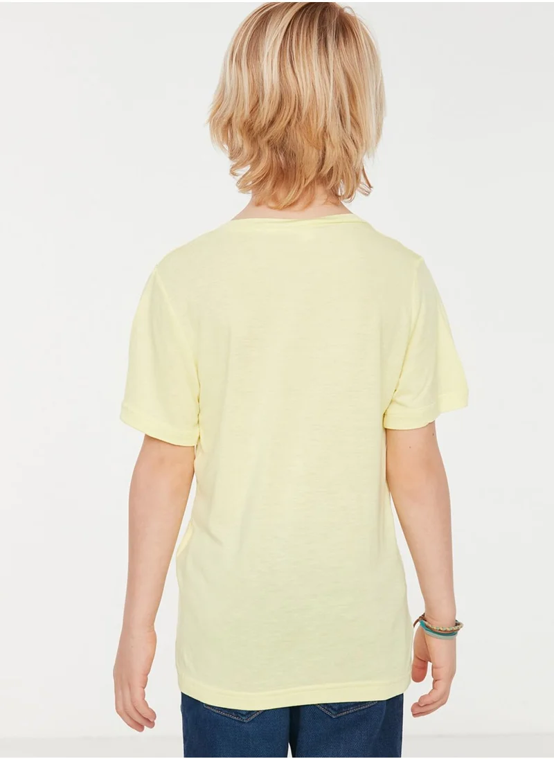 trendyol Kids Dino Print Pocket T-Shirt