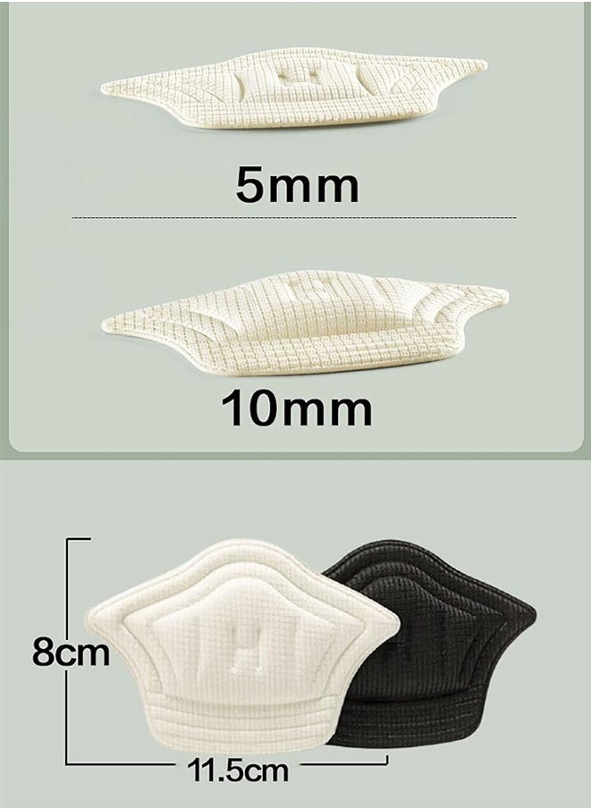 Generic Back of Heel Cushion Inserts, Insole Patch Sport Shoes Heel Sticker, Adhesive Heel Guards Liners for Sneaker, Improve Shoe Fit (Beige)  - Image 2
