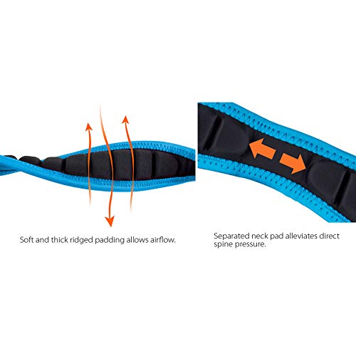 ProTec Pro Tec NLS310MTB 22" "Less-Stress Ballistic Neoprene Sax Neck Strap with Coated Metal Snap, Teal Blue - Image 4