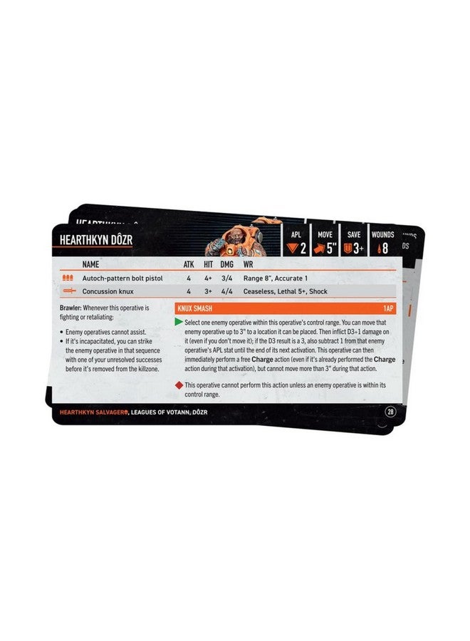 Games Workshop - Warhammer 40,000 - Kill Team: Datacards - Hearthkyn Salvagers (2024 Edition) - Image 2