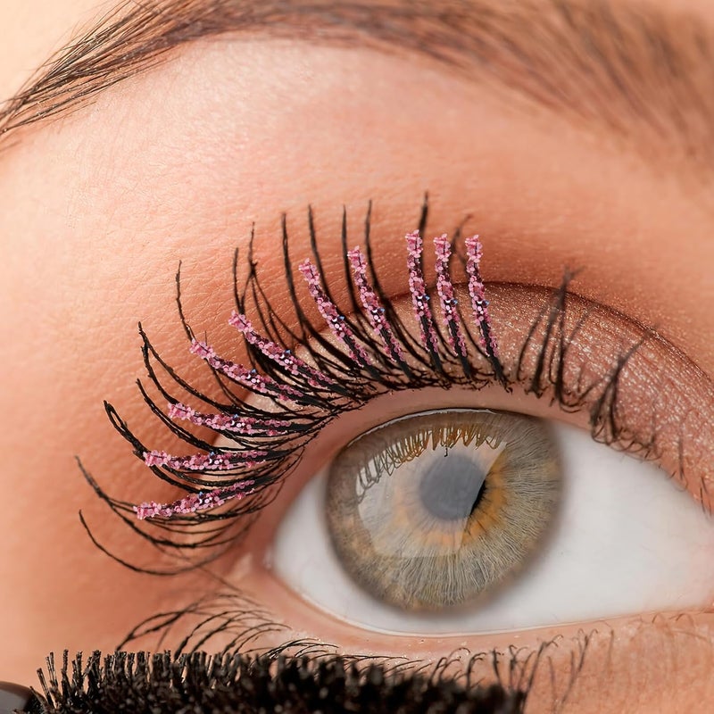 False Eyelashes Colorful Festival Lashes with Glitter Flakes Single Lash Extensions for Natural Look for Party and Performance Use - Image 5