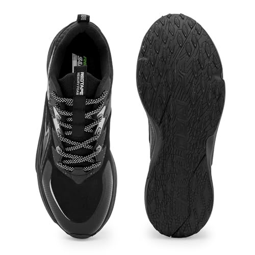 Red Tape Atheleisure Sports Shoes for Men | Soft Cushioned Insole, Slip-Resistance, Dynamic Feet Support, Superior Ground Grip & Impact Resistant Comfort Black - Image 5