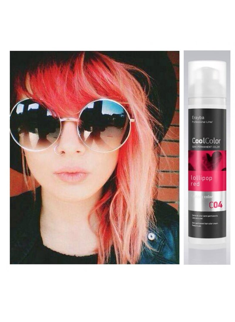 CoolColor Semi-permanent Color Cream C04 Red Color - pzsku/ZD7C77B67910C08CF8D26Z/45/_/1696627436/657a2c60-6966-4ef7-b410-4b4a4d019438