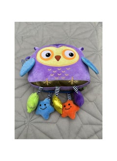 Generic Baby Soothing Toys English Cute Story Cloth Book Can't Be Torn And Bite Bright Color Washable Three-dimensional Touch-Color:Owl-Specifications:Standard  - Image 1