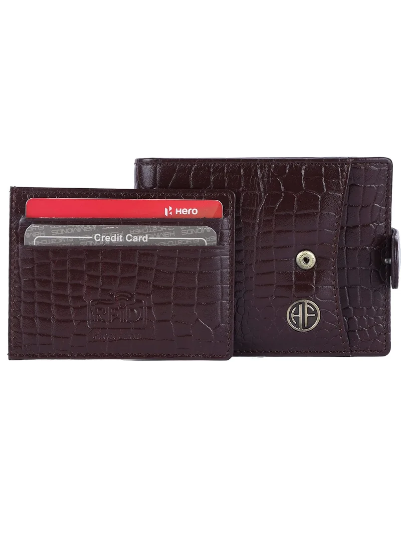 HAMMONDS FLYCATCHER Gift for Men Combo - Genuine Leather Wallet and Belt Combo for Men - Leather Belt for Men - Ramadan, Eid, Birthday Gift | NQ8S