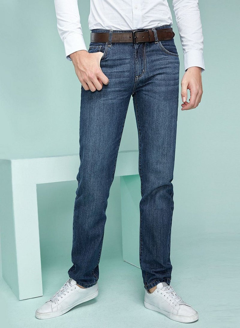 GIORDANO Men’s Skinny Tapered Stretch Denim - Image 1
