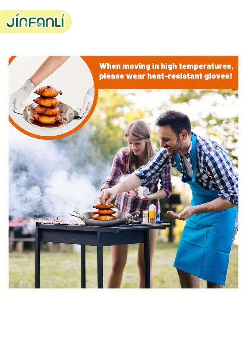 جين فان ل أنا شواية عمودية، شواية جيروسكوب، شواية فرن، شواية برازيلية، من الفولاذ المقاوم للصدأ، مع قاعدة 9 بوصات وأسياخ 8 بوصات و10 بوصات و12 بوصة - Image 2