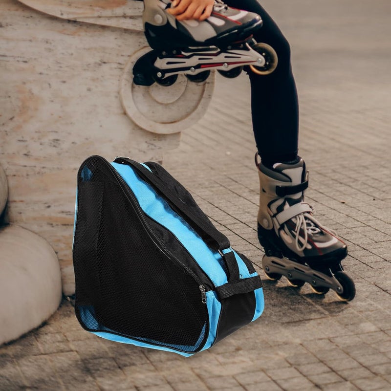 Thickened Roller Skate Storage Bag with Handle Oxford Cloth Protective Outdoor Skates Pouch Convenient Skating Shoe Storage for Women and Men - Image 5