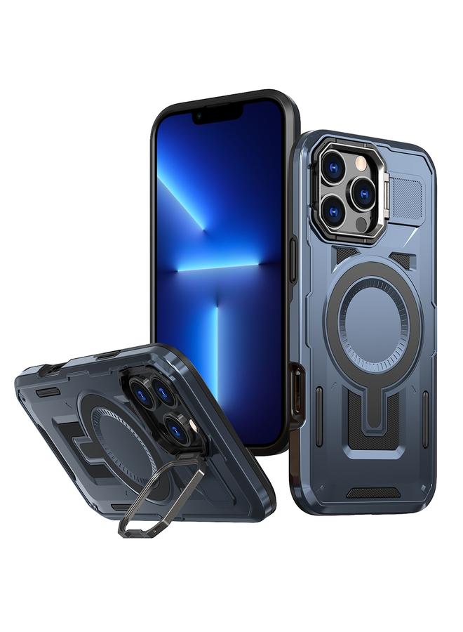 زبون حافظة لهاتف iPhone 13 Pro Max مزودة بإطار مجوف وحامل MagSafe - Image 1