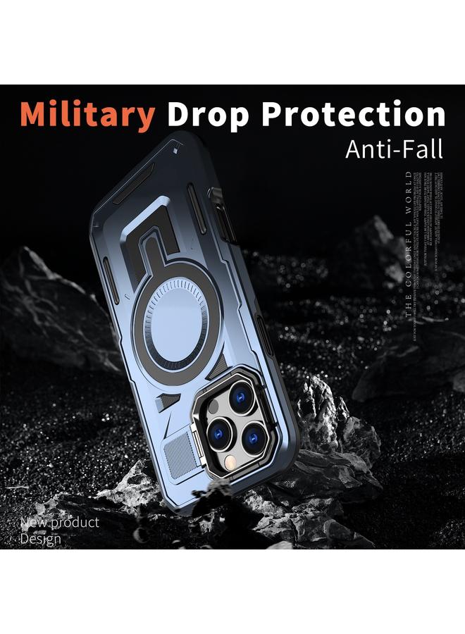 زبون حافظة لهاتف iPhone 13 Pro Max مزودة بإطار مجوف وحامل MagSafe - Image 5