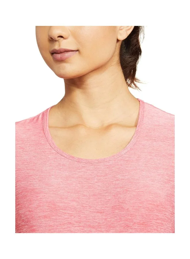 Jockey Coral Melange AP27 Women Tactile Microfiber Elastane Stretch Relaxed Fit T Shirt with StayDry and StayFresh Treatment for Women | Best Price UAE