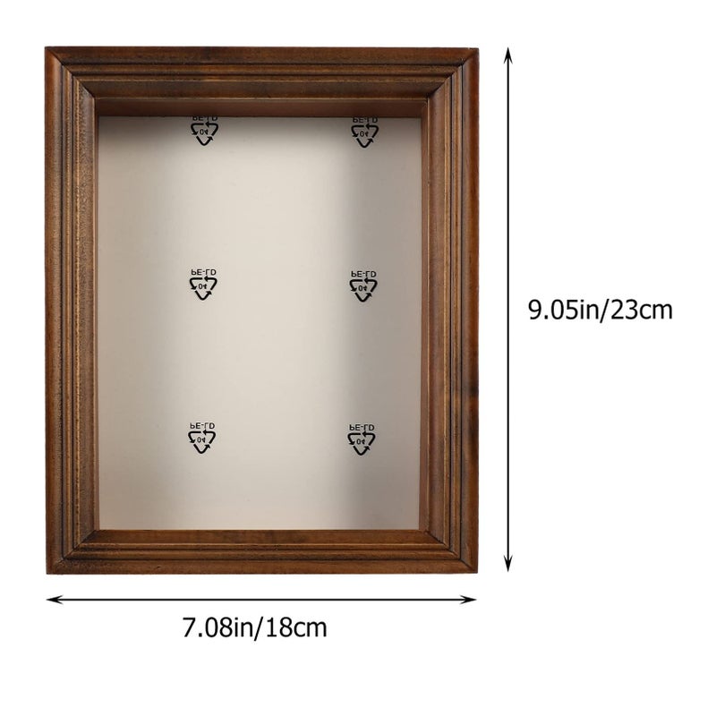 Vintage Shadow Box Display Case 33x24 5x4 5cm For Keepsakes Dried Flowers Home Decor - Image 3