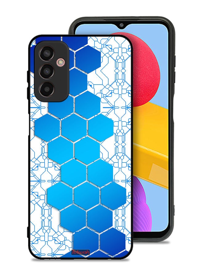 Tolwak غطاء حماية لهاتف سامسونج جالاكسي M13 بتصميم خلية نحل سداسي الأضلاع أيقونة الشبكات - Image 1