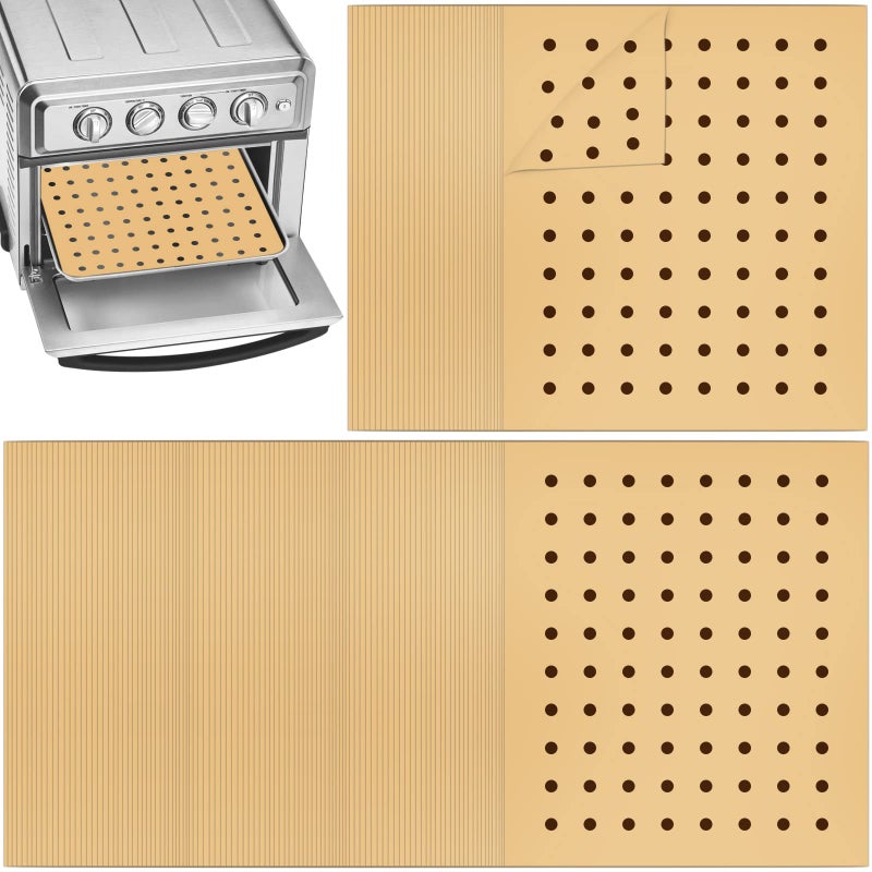 BYKITCHEN BYKITCHEN Air Fryer Oven Liner 9x11 Inch Unbleached Rectangle Air Fryer Parchment Paper Compatible with Cuisinart Breville Emeril Lagasse and More Airfryer Toaster Oven AccessoriesSet of 100 