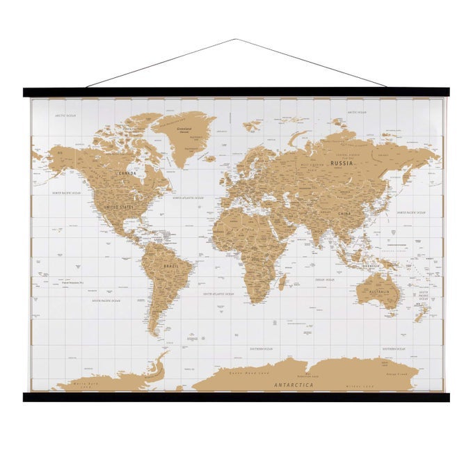 Magnetic Poster Hanger Frame 24x36 24x18 24x28 24x30 Teak Wood Magnet Poster Frame for Posters Prints Photos Pictures Maps Scrolls and Canvas ArtworkBlack 24