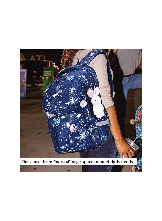 S-TOP School Bags for Girls, Backpack for Kids Girls, School Bookbag for Elementary, Lightweight Single School Bag for Students - Image 2