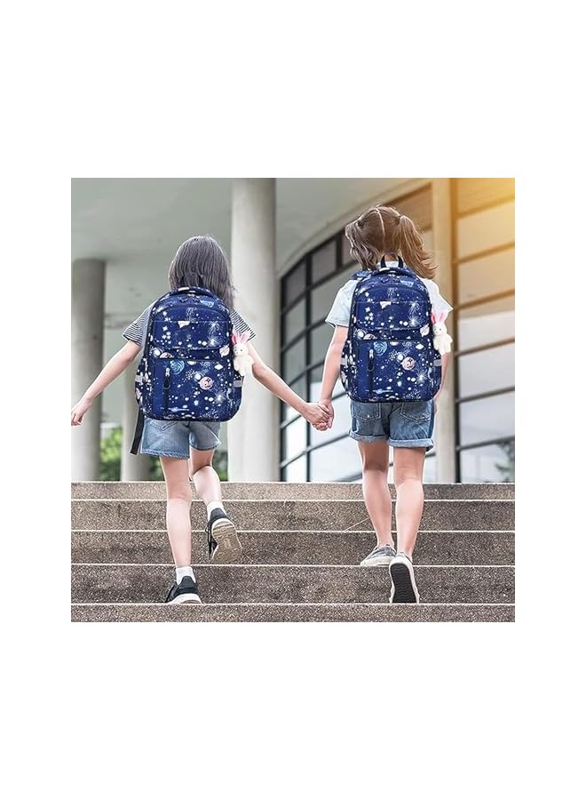 S-TOP School Bags for Girls, Backpack for Kids Girls, School Bookbag for Elementary, Lightweight Single School Bag for Students - Image 3