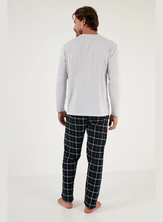 Buratti  Buratti Cotton Regular Fit Checkered 2-Pack Pajama Set Men's Pajama Set 657200120S2 for Men | Best Price UAE