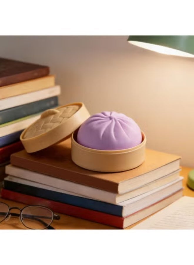 GIOIO Dumplings Squishies Toy with Steam Box for Adults and Children (Purple) - Image 4