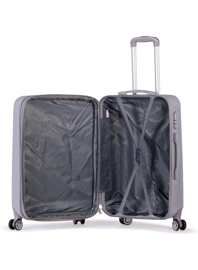 3-Piece Travel Luggage Set with Wheels, Durable ABS Hard Shell Suitcases for Short and Long Trips, Lightweight and Spacious Trolley Bag - Image 3