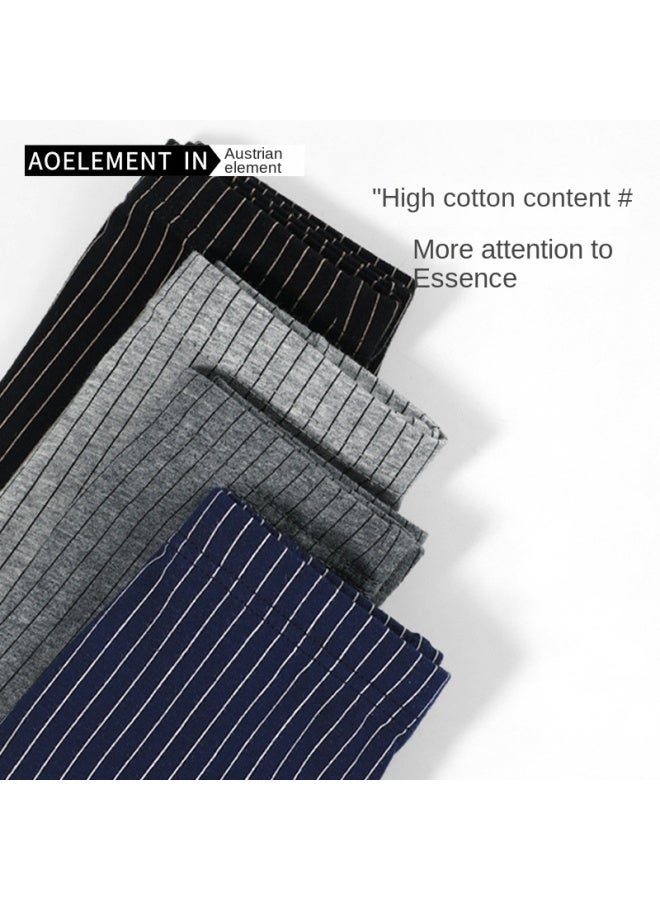 Austrian Element Men's Cotton Underwear Men's Simple Cotton Boxer Shorts Summer Thin Men's Sports Comfortable Breathable Boxer Shorts - Image 2